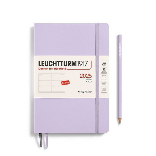 Leuchtturm, Purple, Planners, Art & School, 2025, Softcover, A5, Medium, Lilac, 816323